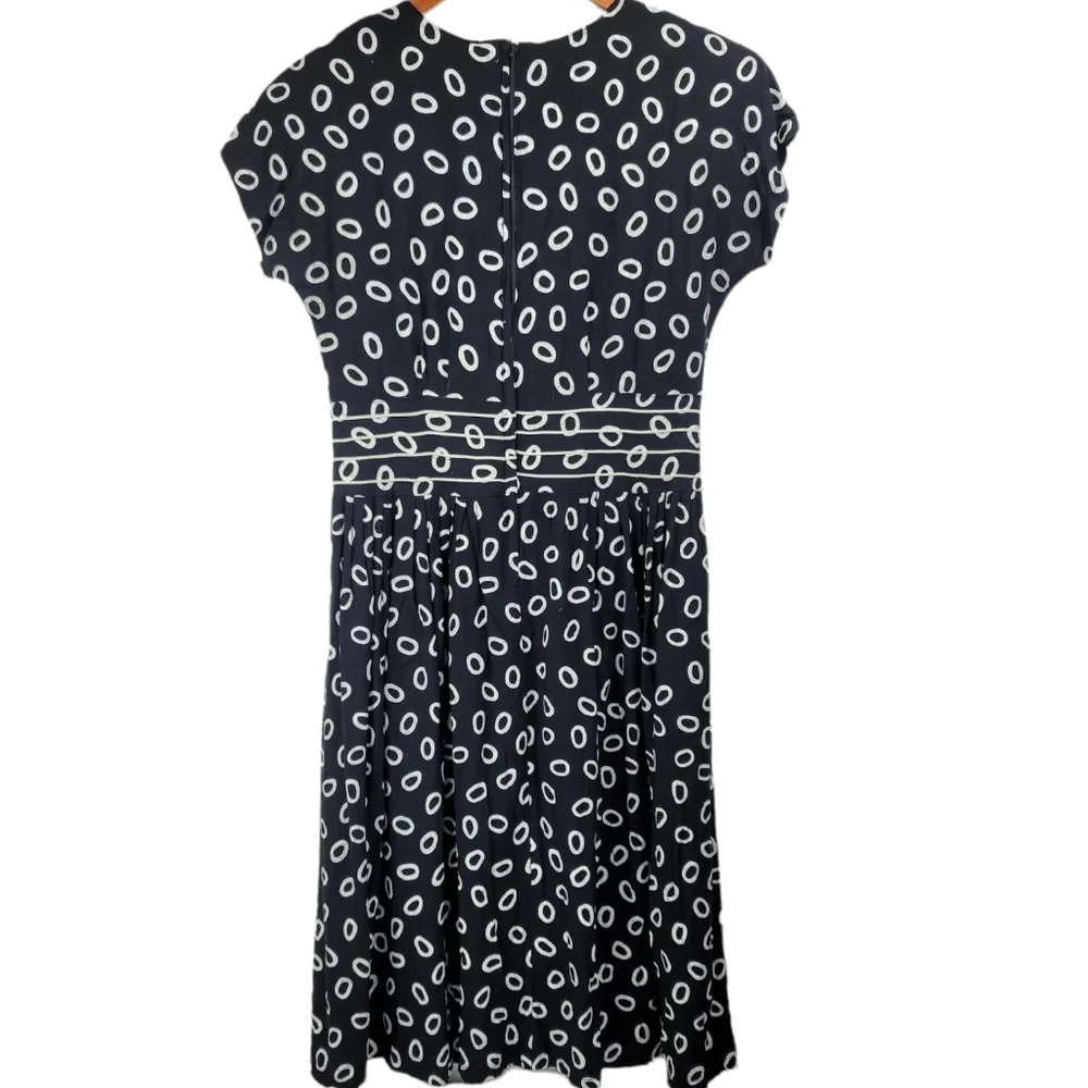 Vintage 80's-90's High Fashion Printed A-Line Dress Large - Picture 3 of 10